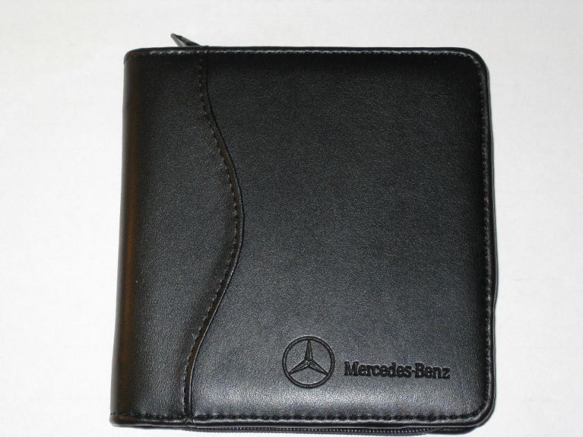   Original Mercedes Benz Leather CD DVD Disk Case Wallet  Holds 18+ CDs