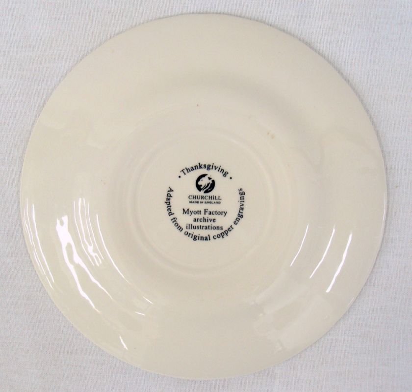 Pair Churchill Myott Archive Thanksgiving Salad Plates  