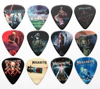 Tin of 12 MEGADETH   Full Colour Premium Guitar Picks  