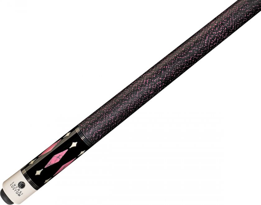 Lucasi LL30 Birdseye/Pink Diamonds Lady Pool Cue & CASE  