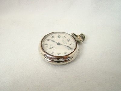 VINTAGE INGERSOLL MIDGET OPEN FACE POCKET WATCH  