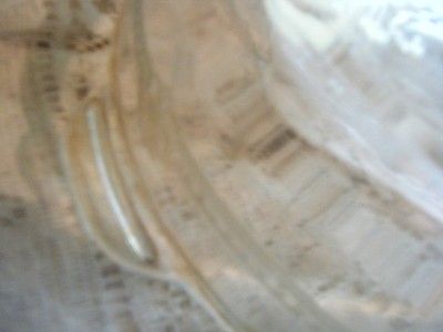   King~Crystal Glass~Philbe~Baker/Roaster/Lid~Cake Pan~Blue Tint  