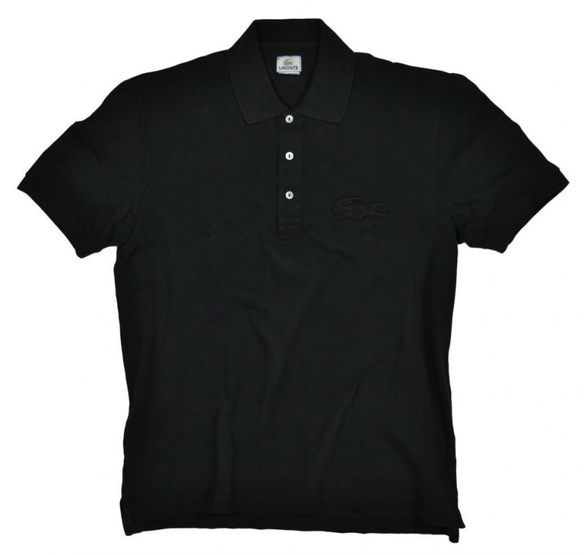 LACOSTE MENS OVERSIZED CROC POLO PH6894 51 4J0 BLACK  