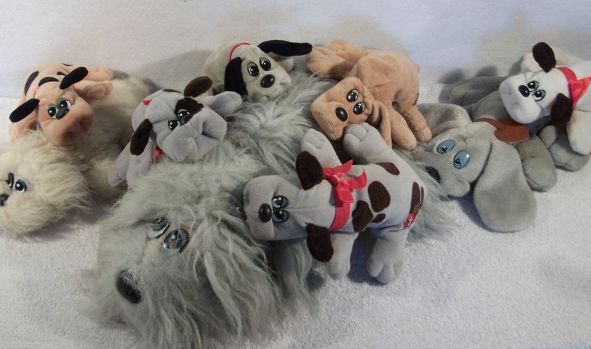   1986 Tonka Pound puppies newborn puppy furries little loney plush toys