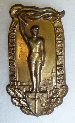 ORIGINAL 1938 Pre WW2 VINTAGE GERMAN TINNIE BADGE PIN  