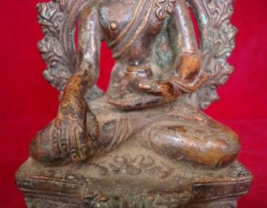 Antique Old Shakyamuni Buddha Statue Handmade In Nepal  