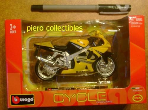 Bburago Moto 1/18 Suzuki GSX R750 Diecast Metal  