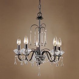 LAURA ASHLEY LIGHTING Fountain 5 Light Mini Chandelier  