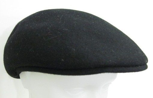 ZARA ACCESSORIES Black Wool Jeff Cap Hat  