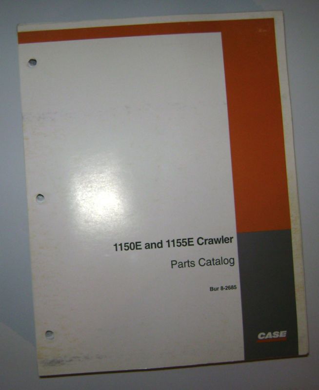 Case 1150E 1155E Crawler Tractor Parts Catalog manual  