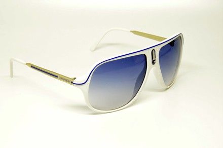 CARRERA SAFARI/R CH6 SUNGLASSES WHITE PLASTIC BLUE LENS SAFARI 