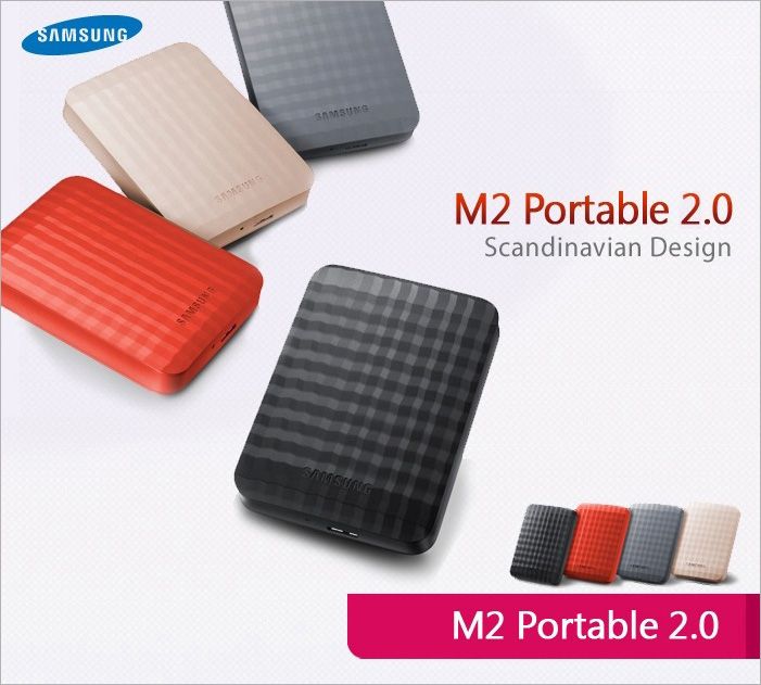 SAMSUNG USB 2.0 Portable External HD M2 1TB