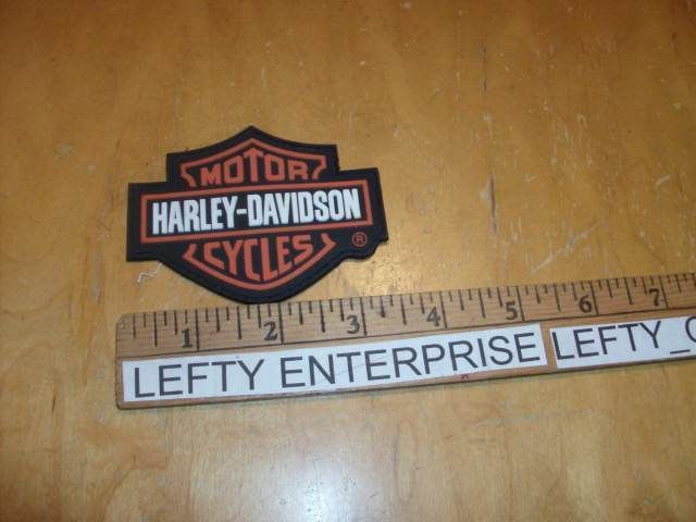 HARLEY DAVIDSON EMBROIDERED RUBBER PATCH USED  