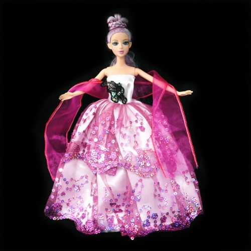 Light Purple Noble Evening Dress For Barbie Doll 11.5  