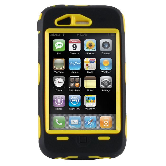OtterBox Defender Series Case+Holster for iPhone 3G/3GS   Black/Yellow 