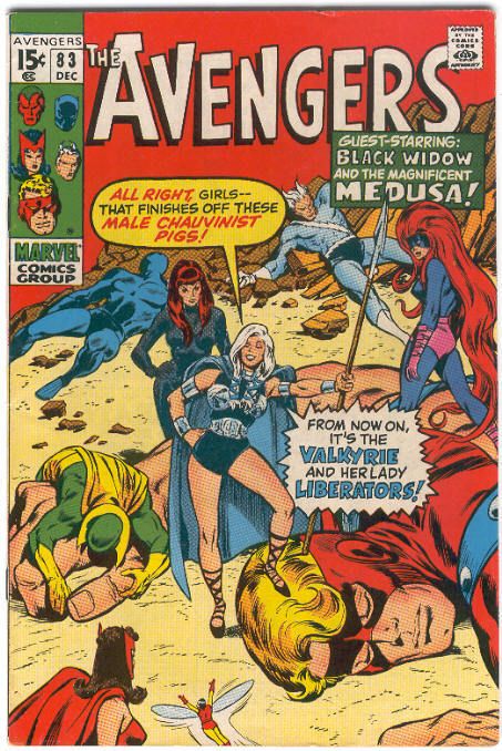 AVENGERS #83 Dec 1970 1st LIBERATORS VALKYRIE MEDUSA  