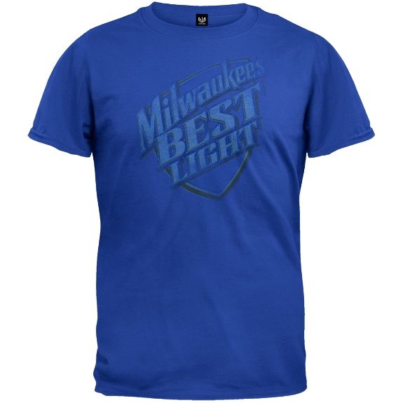 Milwaukees Best Light   Distressed Flock Soft T  