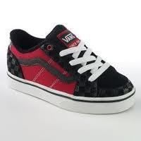 Brand New Vans Transistor Red/Black Skate Shoes  