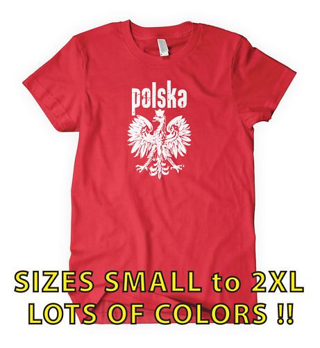 POLSKA Eagle T shirt Poland Crest Polish  