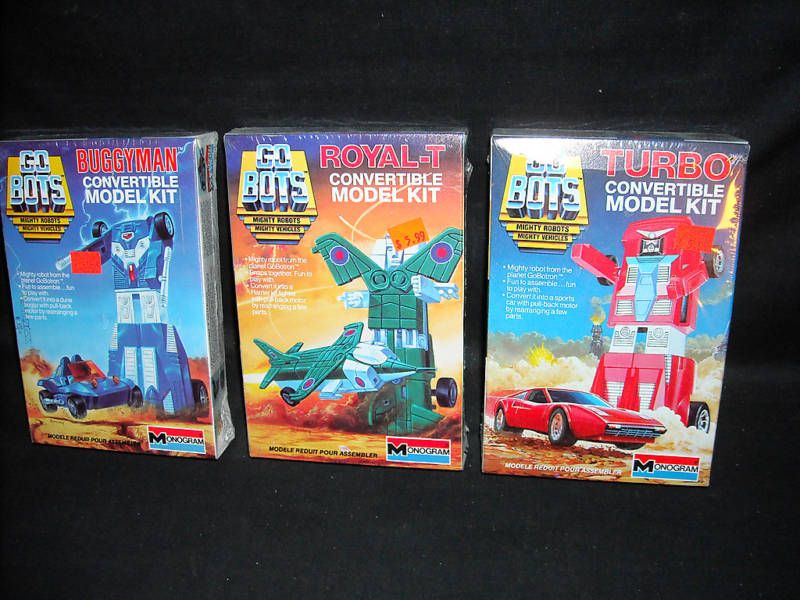 Go Bots  Lot Of Monogram Models Turbo/Buggyman/Royal T  