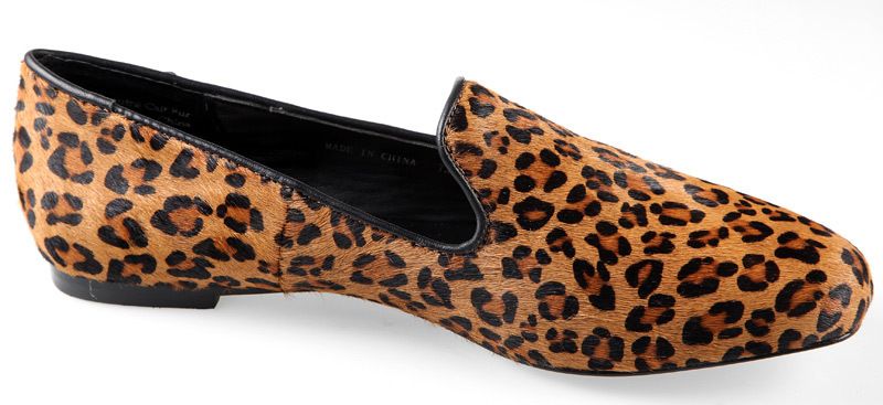 NEW $159 DOLCE VITA NARIKO LEOPARD CALF LOAFERS FLATS SHOES 7.5 7 M 