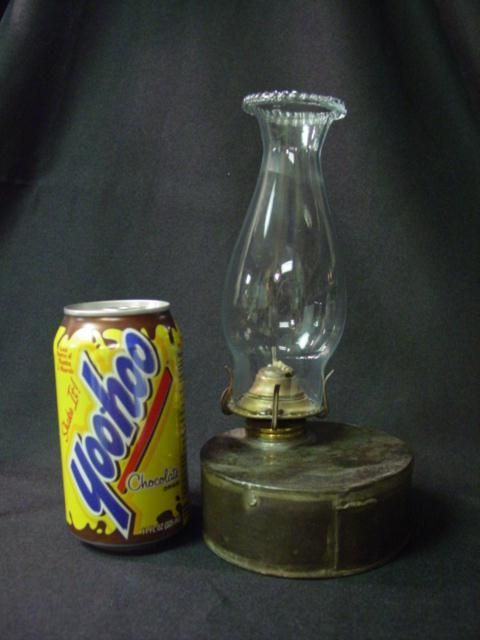 19TH CENTURY HANDMADE OIL LAMP  