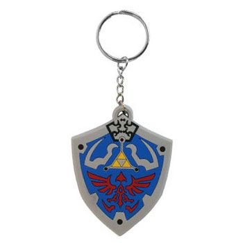 The Legend of Zelda Twilight Princess Hylian shield rubber keyring 