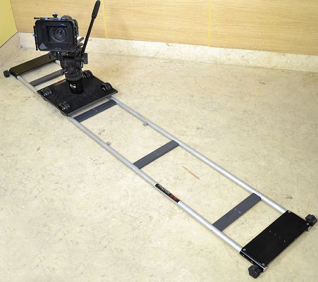 Proaim ladder slider dolly track tripod mount fr fluid head dslr hdv 