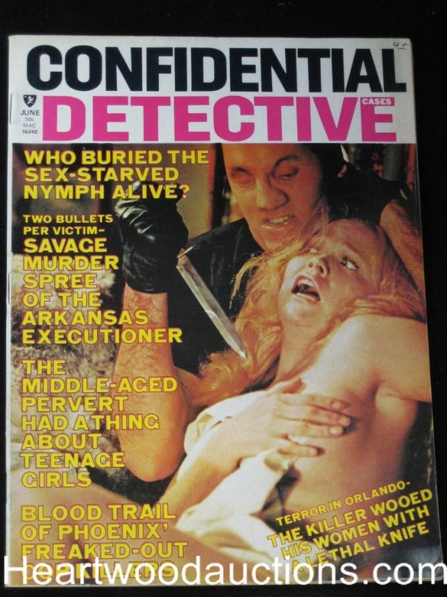 Confidential Detective June 1972 Wild Assault Cover  