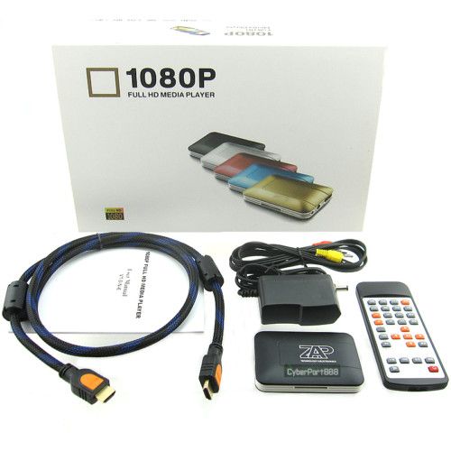 1080P HDMI USB FULL HD Media TV Player RMVB AVI MPEG  