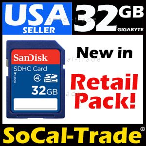   32GB SD SDHC Class 4 Flash Memory Card 32 G 619659058500  