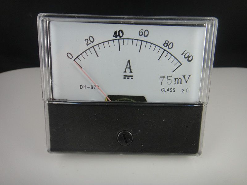 Analog Amp Panel Meter Current Ammeter DC 0 100A Shunt  