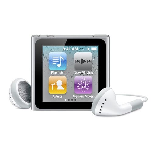 Apple iPod 8GB Nano 6th Generation Silver MC525LL/A 885909391769 