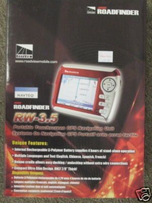 ROADFINDER RW 3.5 GPS NAVIGATION UNIT NEW  