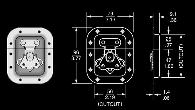 Photo Image not Actual Size, Refer to Measured Drawing Below for 