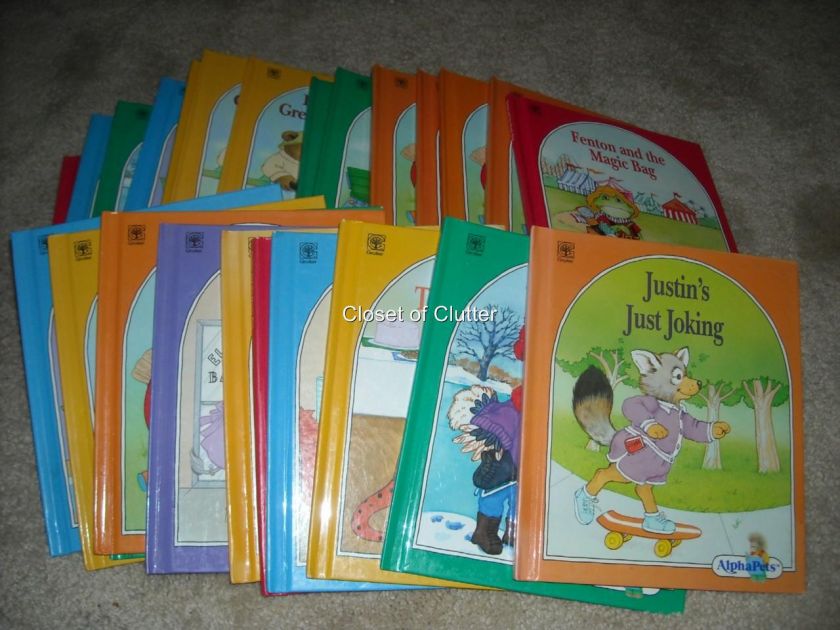 Vintage Grolier ALPHAPETS Character Hardcover Books  