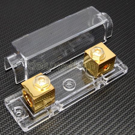 ANL GOLD PLATE FUSE HOLDER 0 2 4 GAUGE 200 AMP 200A 133  