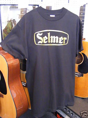 Vintage Selmer logo T Shirt amp british tube valve  