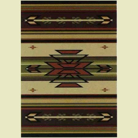 Southwestern Rustic Country Lodge Accent Area Rug  