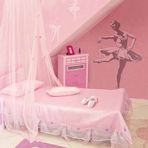 Ballerina Girls Room Wall Art Decor Decal Large New  