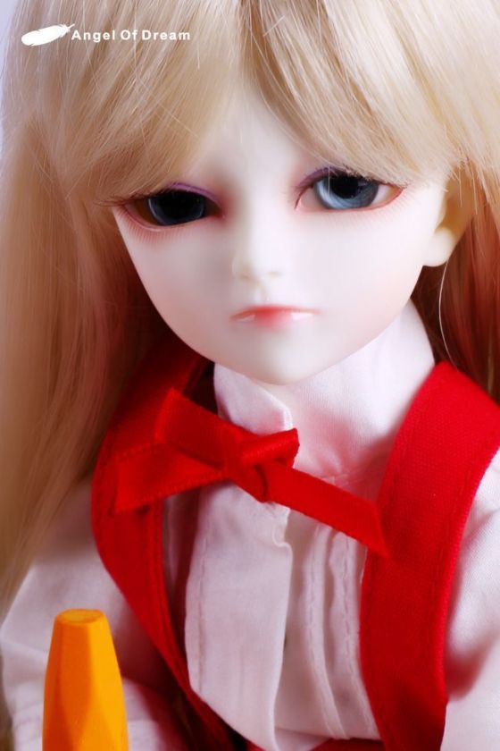   Angel of Dream 1/6 YOSD doll 27cm Tiny BJD girl Baby Free eyes Fur wig