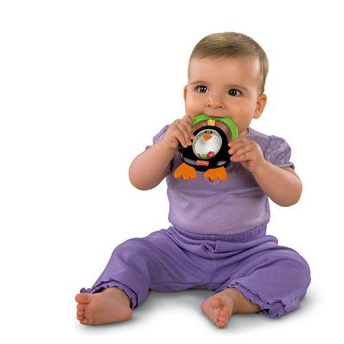 New Fisher Price Waddle Clacker Baby On the Go Toys Teether  