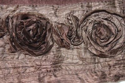 CROSCILL ROSIE EMBELLISHED TOWEL SET   CHOCOLATE/BROWN 6PC  