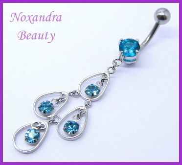 Tear Drop Navel Belly Ring Body Piercing Jewelry BR7021  