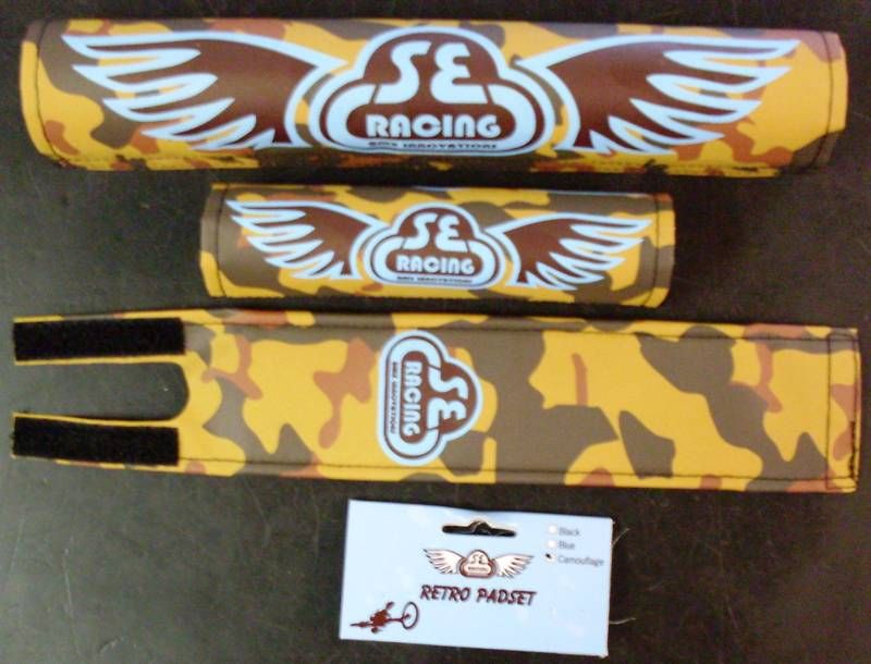 SE Bikes Looptail BMX Padset, 3 piece, camoflage  