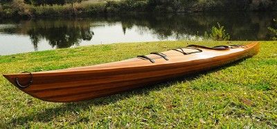 CEDAR WOOD STRIP GRANDE KAYAK WOODEN BOAT 15 FOR SALE  