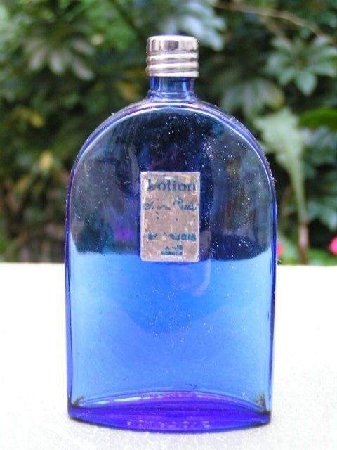 Vintage Soir de Paris BOURJOIS Blue Perfume Bottle  