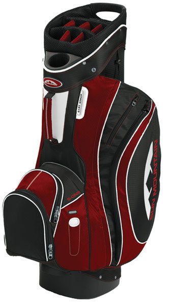 SUN MOUNTAIN S ONE GOLF CART BAG 2012 BLACK/RED NEW 651323223241 