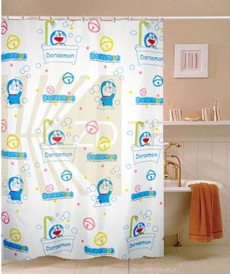 Doraemon Cats Washing Fabric Shower Curtain M2607