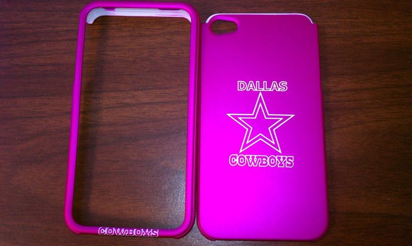 iPhone 4 / 4s DALLAS COWBOYS HOT PINK Cell Phone Case Faceplate  